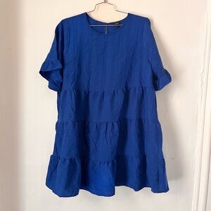 Torrid Vibrant Blue Textured Dress